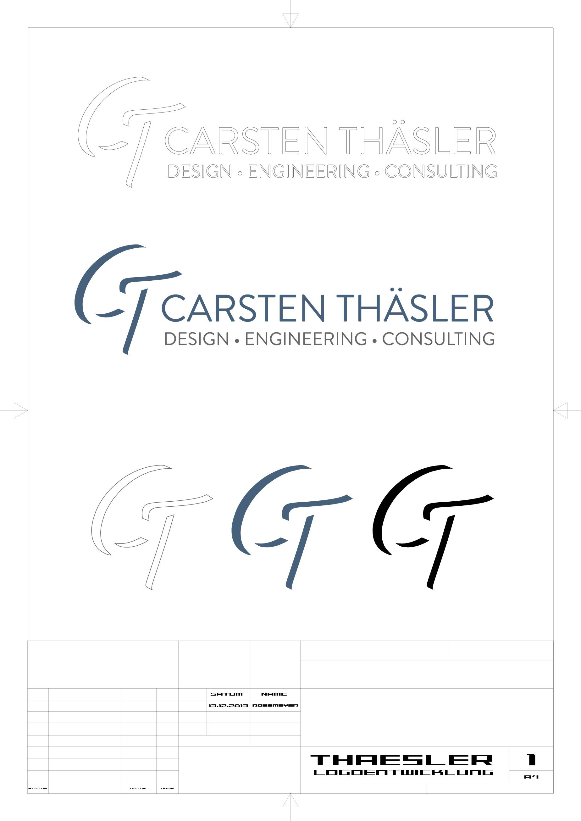 Thäsler | Logoentwicklung typografisch