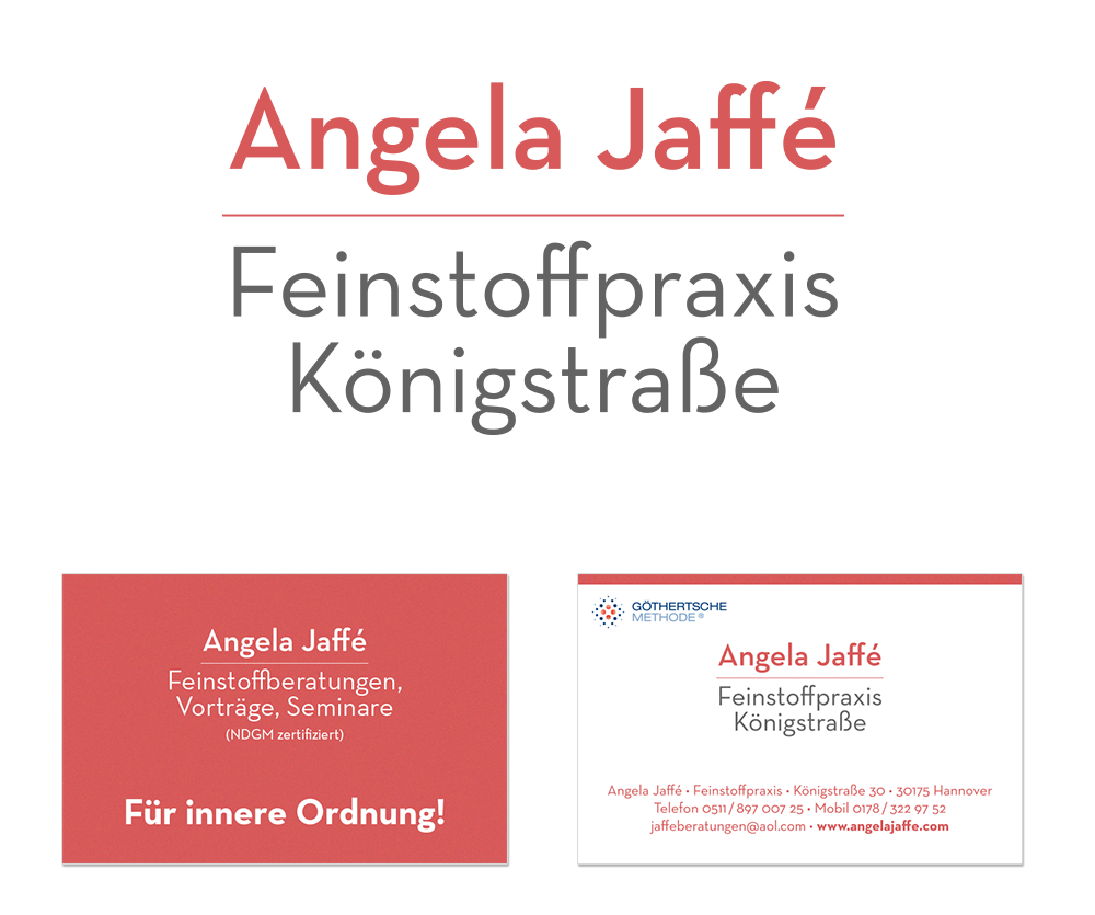 Angela Jaffé – Feinstoffpraxis